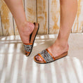 Load image into Gallery viewer, Summer Tweed Slippers - camel