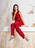 Load image into Gallery viewer, Zigzag Woven Mary Janes - blue