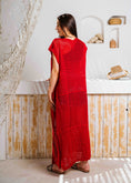 Load image into Gallery viewer, Summer Beach Knit Maxi Cardigan - red