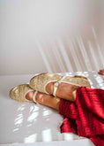 Load image into Gallery viewer, Textured Mary Jane Flats - beige
