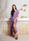 Load image into Gallery viewer, Summer Beach Knit Maxi Cardigan - purple