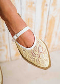 Load image into Gallery viewer, Elegance Floral Lace Mules - yellow