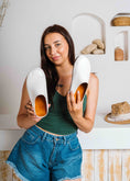 Load image into Gallery viewer, Chic Textured Slip-On Clogs - white