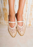 Load image into Gallery viewer, Elegance Floral Lace Mules - beige