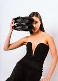 Load image into Gallery viewer, Textured Buckle Strap Flat - black