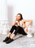 Load image into Gallery viewer, Classic High-Shine Flat Shoes - black