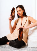 Load image into Gallery viewer, Suede Mary Jane Flats - brown