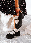 Load image into Gallery viewer, Chunky Suede Mary Loafers - black