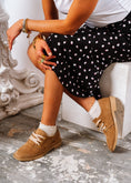 Load image into Gallery viewer, Chic Suede Lace-Up Oxfords - cafe