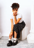 Load image into Gallery viewer, Lug-Sole Mary Jane Loafers - black