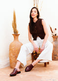 Load image into Gallery viewer, Croc-Embossed Pointed-Toe Mules - maroon