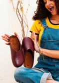 Load image into Gallery viewer, Essential Rounded-Toe Clogs - maroon