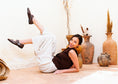 Load image into Gallery viewer, Glossy Croc-Effect Strap Flats - brown