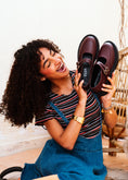 Load image into Gallery viewer, Urban Platform Double-Strap Loafers - maroon