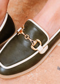 Load image into Gallery viewer, Sophisticated Trimmed Flats - olive