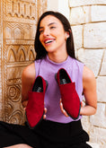 Load image into Gallery viewer, Minimalist Suede Side-Slit Flats - red