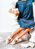 Load image into Gallery viewer, Classic Wide-Strap Mary Jane Flats - beige