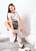 Load image into Gallery viewer, Dual-Strap Chunky Mary Loafers - beige