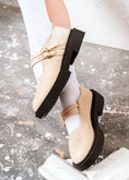 Load image into Gallery viewer, Dual-Strap Chunky Mary Loafers - beige