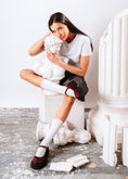 Load image into Gallery viewer, Modern Glossy Lug-Sole Loafers - maroon