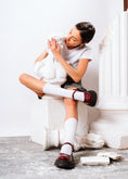 Load image into Gallery viewer, Modern Glossy Lug-Sole Loafers - maroon