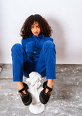 Load image into Gallery viewer, Studded Suede T-Strap Mary Loafers - black
