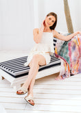 Load image into Gallery viewer, Braided Cross-Strap Slides - beige