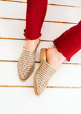 Load image into Gallery viewer, Intricate Woven Flat Mules - gold