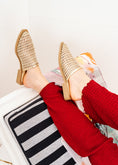 Load image into Gallery viewer, Intricate Woven Flat Mules - gold