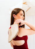 Load image into Gallery viewer, Intricate Woven Flat Mules - beige