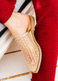 Load image into Gallery viewer, Geometric Mesh Mules - gold