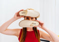 Load image into Gallery viewer, Woven Closed-Toe Mules - beige