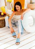 Load image into Gallery viewer, The Riviera V-Cut Slide - baby blue