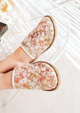 Load image into Gallery viewer, Wildflower Mesh Mules - white