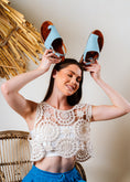 Load image into Gallery viewer, Comfort Slingback Slides- baby blue