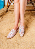 Load image into Gallery viewer, Tapestry Floral Pointed Slides - pink