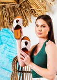Load image into Gallery viewer, Teardrop Cutout Comfort Slide - beige