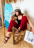 Load image into Gallery viewer, Isla Double-Buckle Slide - brown