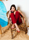 Load image into Gallery viewer, Isla Double-Buckle Slide - cafe