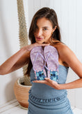 Load image into Gallery viewer, Stitch Print Flip Flops - purple