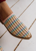 Load image into Gallery viewer, Plaid Textured Mules - pink