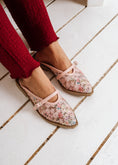 Load image into Gallery viewer, Floral Mary Jane Mules - pink