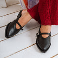 Load image into Gallery viewer, Classic Leather Mary Jane Flats - black