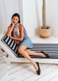 Load image into Gallery viewer, Mesh Ballet Flats with Bow - black