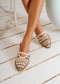 Load image into Gallery viewer, Multi-Weave Mary Jane Mules - beige
