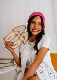Load image into Gallery viewer, Multi-Weave Mary Jane Mules - pink