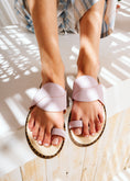 Load image into Gallery viewer, Wave Strap Toe-Loop Slides - purple