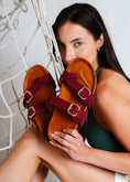 Load image into Gallery viewer, Ergonomic Buckle Sliders - maroon