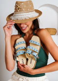 Load image into Gallery viewer, Studded Multi-Strap Sandals - blue