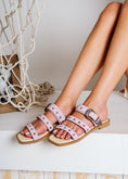 Load image into Gallery viewer, Studded Multi-Strap Sandals - purple